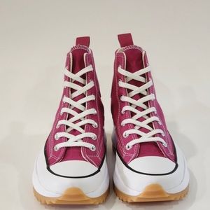 Converse Run Star Hike Hi 'Midnight
Hibiscus' Pink Platform Sneakers